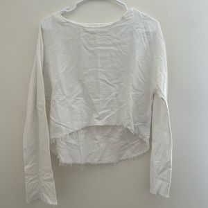 Silence + Noise Linen Blend Top